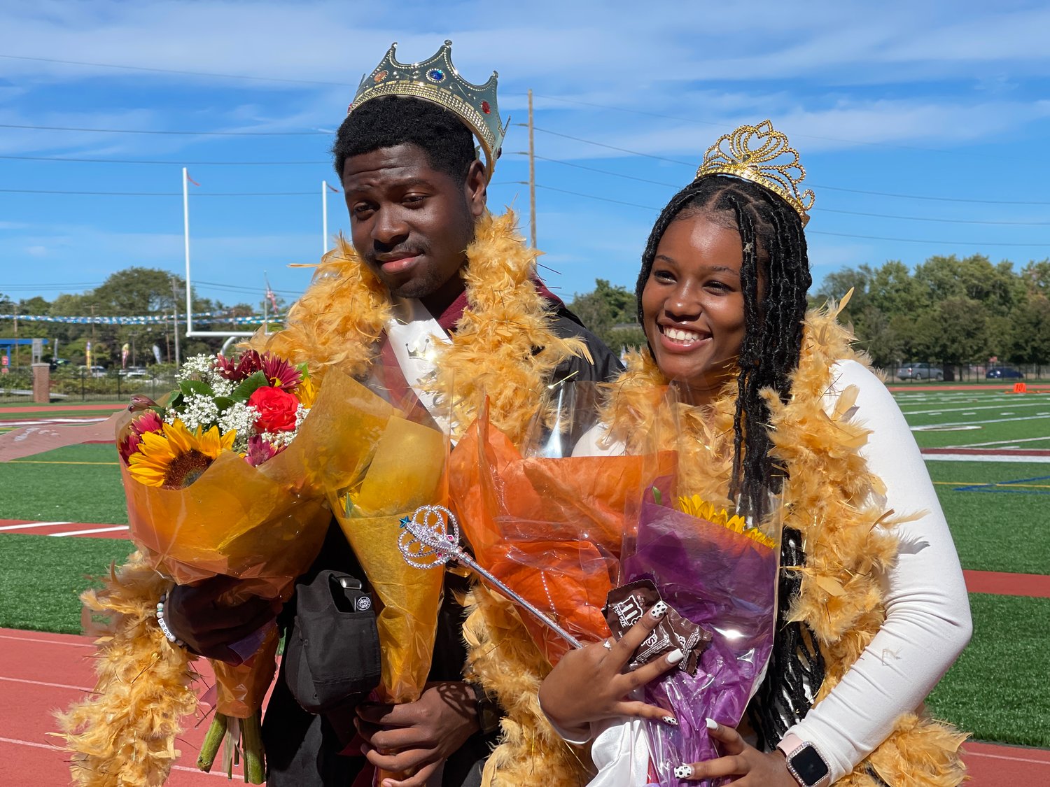 Pictured are queen Cadejah Buissereth
and king Joseph (Joe) Etere.